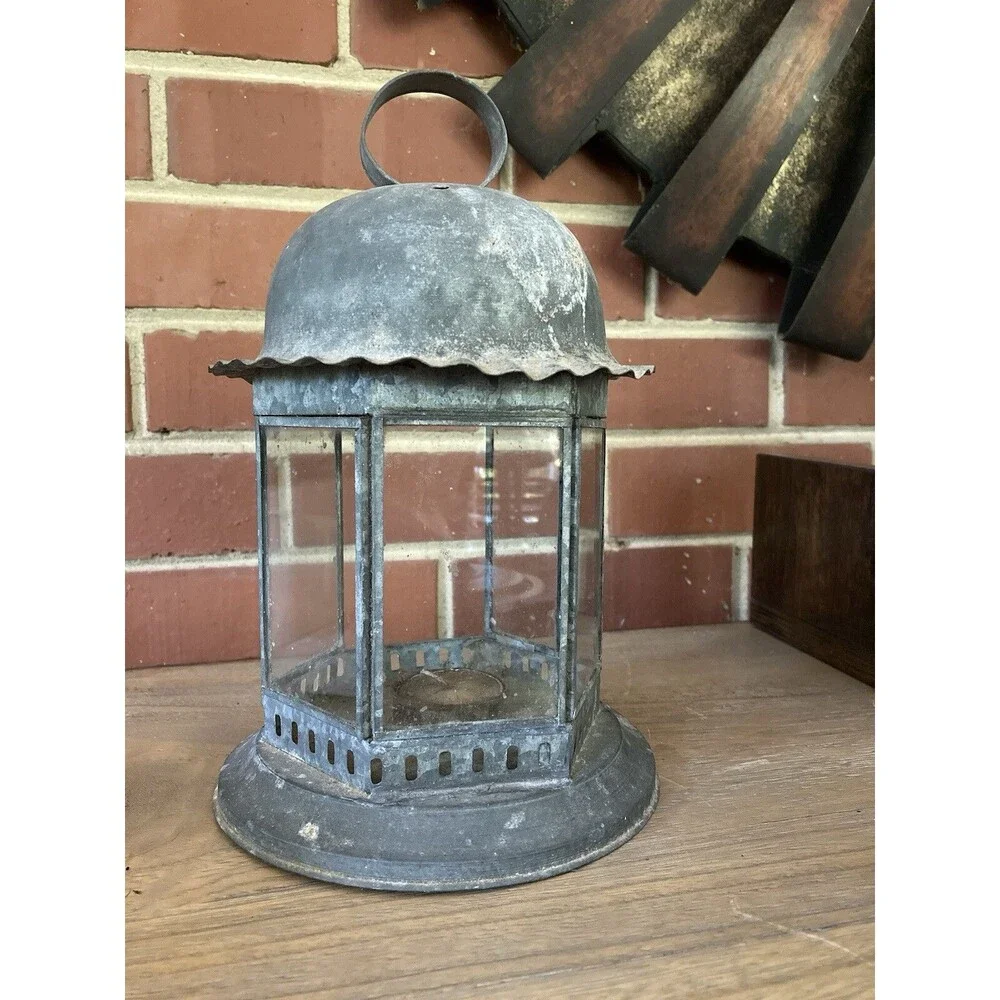 Wedding Candle Holder Lantern Rustic Home Decor Tea Light Pillar Outdoor Garden
